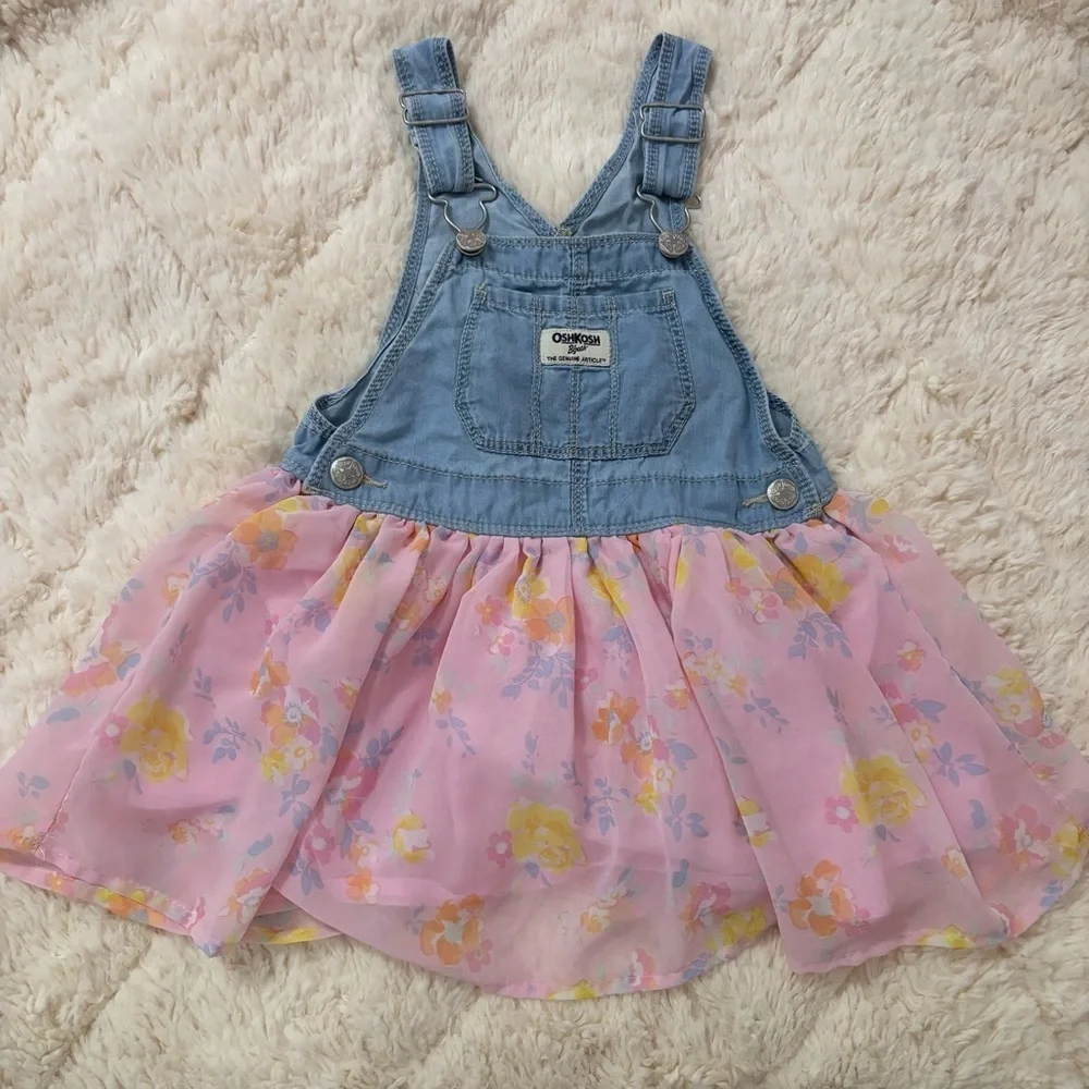 Oshkosh | floral overall dress